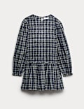 Pure Cotton Checked Dress (6-16 Yrs)