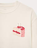 Pure Cotton Food Graphic Top (6-16 Yrs)