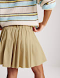 Cotton Rich Pleated Skirt (6-16 Yrs)