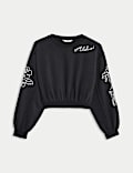 Cotton Rich Paradise Embroidered Sweatshirt (6-16 Yrs)