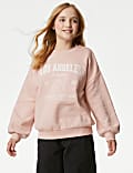 Sudadera de algodón con texto (6-16&nbsp;años)