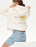 Cotton Rich Graphic Zip Hoodie (6-16 Yrs)