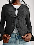 Textured Tie Cardigan (6-16 Yrs)