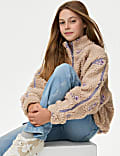 Borg Floral Jacket (6-16 Yrs)