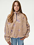 Chaqueta floral de borreguito (6-16&nbsp;años)