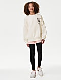 Cotton Rich Cat Graphic Sweatshirt (6-16 Yrs)