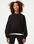 Cotton Rich Cropped Sweatshirt (6-16 Yrs)