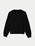 Cotton Rich Cropped Sweatshirt (6-16 Yrs)