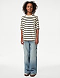 Pure Cotton Striped T-Shirt (6-16 Yrs)