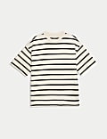 Pure Cotton Striped T-Shirt (6-16 Yrs)
