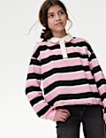 Pure Cotton Striped Rugby Top (6-16 Yrs)