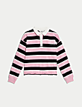 Pure Cotton Striped Rugby Top (6-16 Yrs)