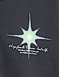 Cotton Rich Star Graphic Zip Hoodie (6-16 Yrs)