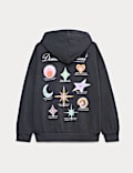 Cotton Rich Star Graphic Zip Hoodie (6-16 Yrs)