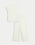 2pc Textured Top and Trousers Outfit (6-16 Yrs)