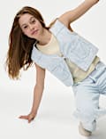 Denim Striped Waistcoat (6-16 Yrs)