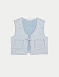 Denim Striped Waistcoat (6-16 Yrs)