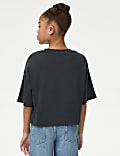 Cotton Rich Disco Slogan T-Shirt (6-16 Yrs)