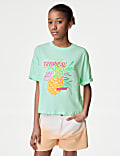 Pure Cotton Tropical Graphic T-Shirt (6-16 Yrs)