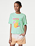 Pure Cotton Tropical Graphic T-Shirt (6-16 Yrs)