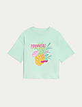 Pure Cotton Tropical Graphic T-Shirt (6-16 Yrs)