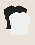 Adaptive – 2er-Pack T-Shirts aus reiner Baumwolle (2–16 Jahre)