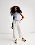 T-shirt coupe ajustée en coton avec texte (du 2 au 16 ans)