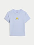 T-shirt coupe ajustée en coton avec texte (du 2 au 16 ans)