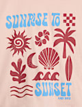 Cotton Rich Sunrise to Sunset T-Shirt (6-16 Yrs)
