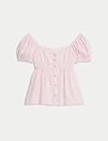 Cotton Rich Striped Top (6-16 Yrs)