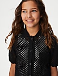 Cotton Rich Crochet Shirt (6-16 Yrs)