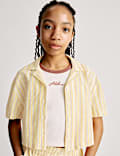 Pure Cotton Striped Shirt (6-16 Yrs)