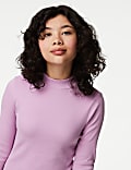 Cotton Rich Ribbed Top (6-16 Yrs)