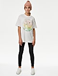 Pure Cotton Floral Graphic T-Shirt (6-16 Yrs)