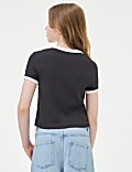 Cotton Rich Ribbed T-Shirt (6-16 Yrs)