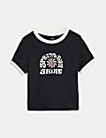 Cotton Rich Ribbed T-Shirt (6-16 Yrs)