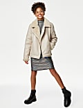 Jacke mit Kunstfellfutter (6–16 Jahre)