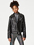 Faux Leather Star Jacket (6-16 Yrs)