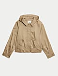 Cotton Rich Cropped Trench Utility Jacket (2-16 Yrs)