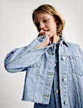 Kort denim jack (6-16 jaar)