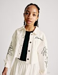 Denim Embroidered Jacket (6-16 Yrs)