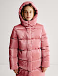 Longline Padded Hooded Coat (6-16 Yrs)