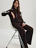 Pantalon de jogging coupe large &agrave; motif brod&eacute; et bordure en dentelle (du 6 au 16 ans)