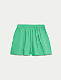 Textured Elasticated Waist Shorts (6-16 Yrs)