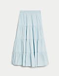 Pure Cotton Tiered Skirt (6-16 Yrs)