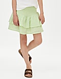 Pure Cotton Broderie Ra Ra Skirt (6-16 Yrs)