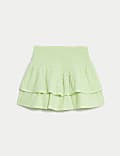 Pure Cotton Broderie Ra Ra Skirt (6-16 Yrs)