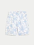 Denim Floral Shorts (6-16 Yrs)