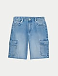 Denim Cargo Shorts (6-16 Yrs)