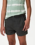 Pure Cotton Cargo Shorts (6-16 Yrs)